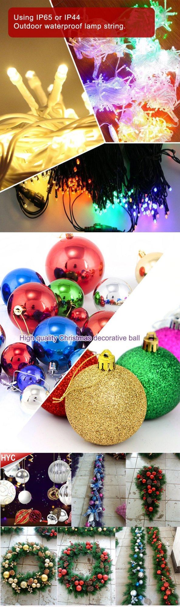 Outdoor Commercial Giant Artificial Christmas Decoration Lighting Christmas Tree