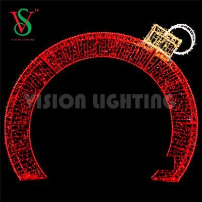 Customize Outdoor Street LED Commercial Christmas Decoration Arch Motif Lights