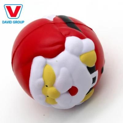 Customized PU Basketball Volleyball Soccer Ball Football Shape Foam Stress Ball Size