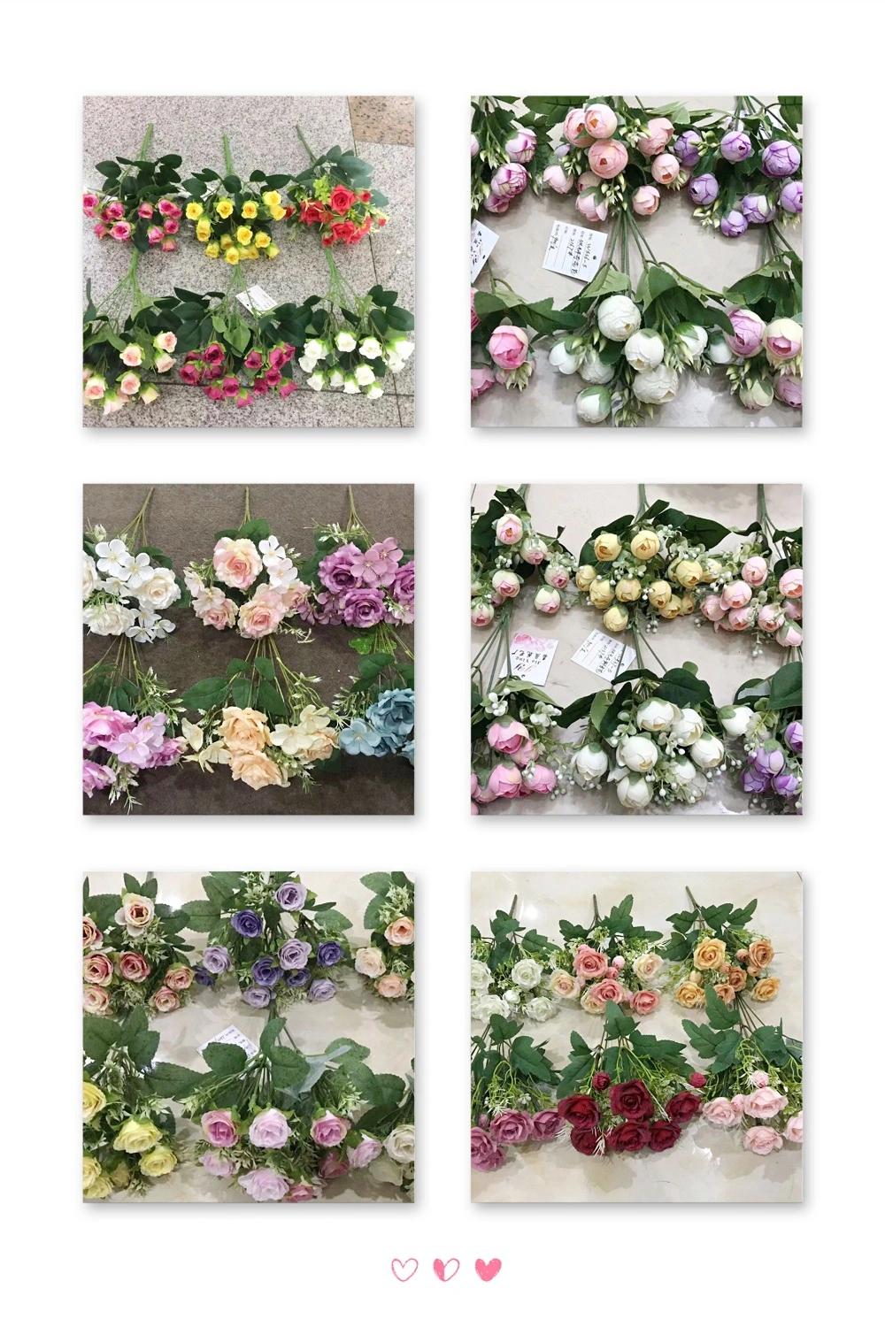 Artificial Silk Flowers Realistic Roses for Home Wedding Decoration Party