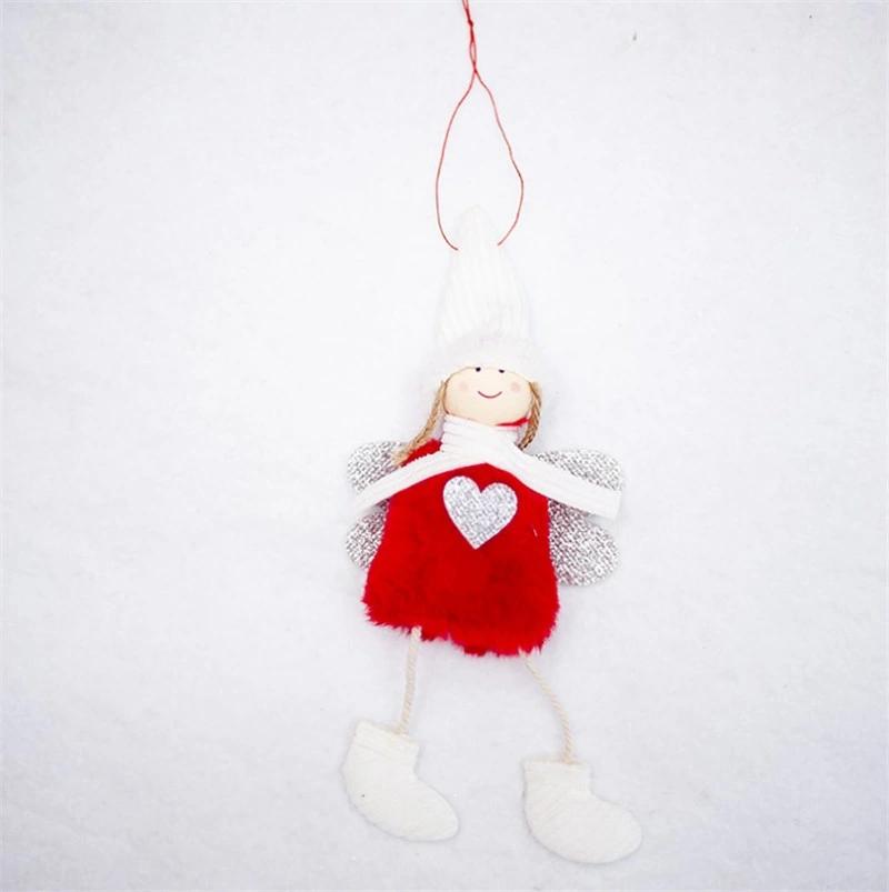 Cute Angel Christmas Plush Doll Ski Pendant Tree Decoration Ornaments