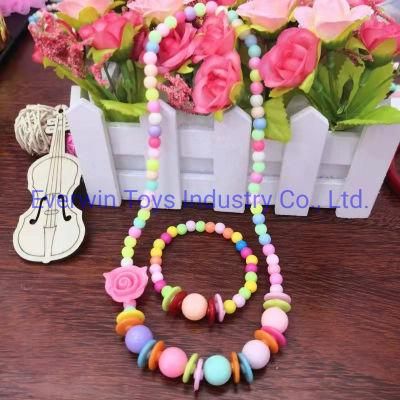 Plastic Toy Children Gift Jewelry Flower Bracelet Necklace