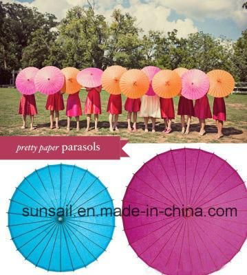 Chinese Wedding Favor Colored Paper Parasols