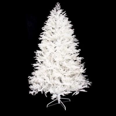 Yh2124 Special White Full PE Hinged Christmas Tree with Snow Home Decoration Christmas Gift
