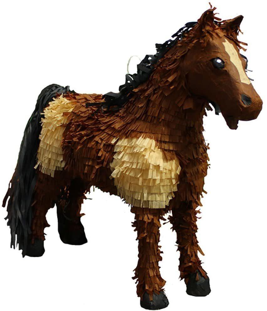 Pinatas 3D Horse Party Game, Decoration & Photo Prop - Brown/Tan