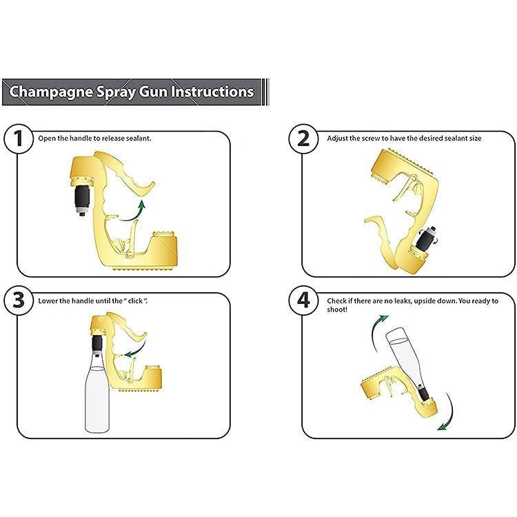 Champagne Gun Wine Beer Sprayer Champagne Sprayer Gun Shooter Beer Gun