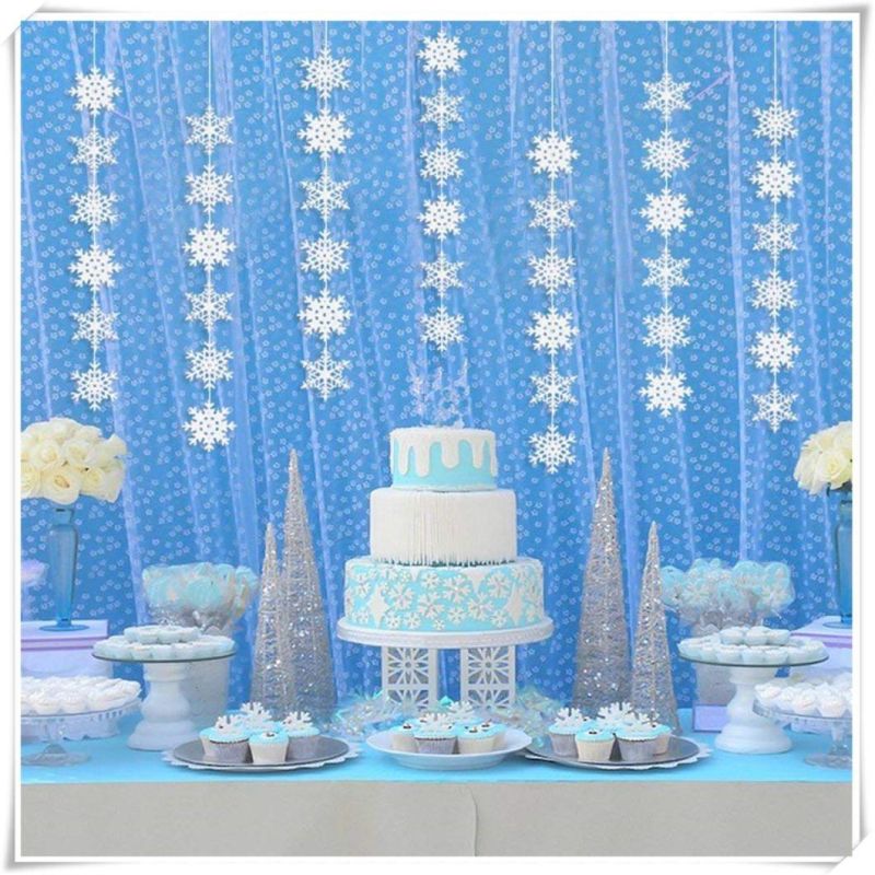 Snowflake Winter Wonderland Decorations - Christmas Hanging Party Decor Supplies