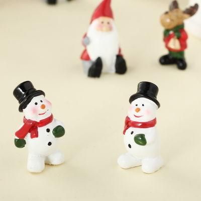 Hot Sale Resin Christmas Decoration Snowman Table Top Decoration Christmas Lovely Snowman