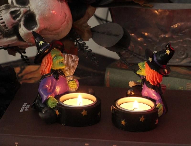 Unique Halloween Witch Candle Holder