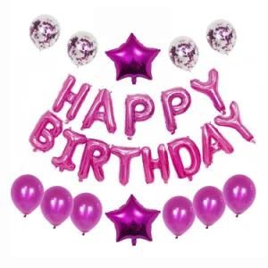 Purple Foil Letter Number Balloons Baby Shower Helium balloon