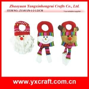 Christmas Decoration (ZY14Y176-1-2-3) Hot Sale Christmas Doorknob Hanger Decoration Festivals Products