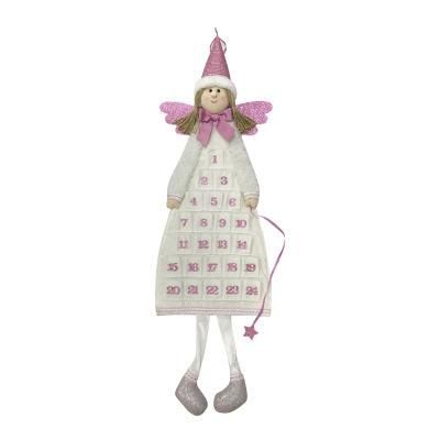 Custom Advent Calendar Decoration Plush Figurine Christmas Angel Doll