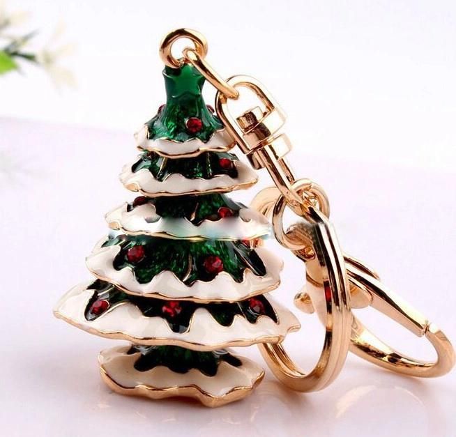 2020 Metal Christmas Tree Keychain