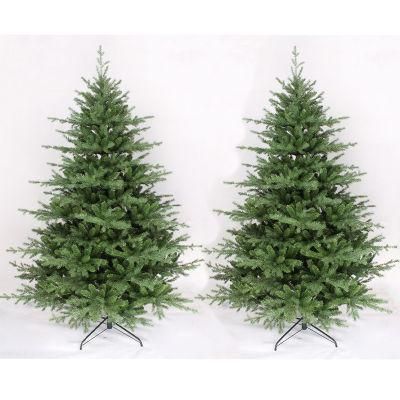 Yh2156 Wholesaler Traditional Design Green Metal Base 180cm Customized Christmas Tree for Xmas Party Indoor Outdoor