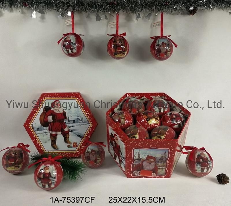 75mm OEM Christmas Shiny Ball, Ce Christmas Ornament