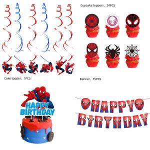 Spiderman Birthday Decorations Rainbow Birthday Party Decorations Pack