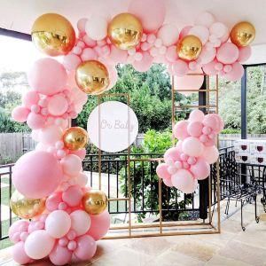 124PCS Pink Balloon Arch Kit Balloon Garland Balloons Wedding Decor