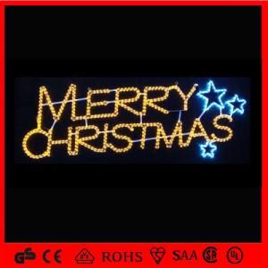 Merry Christmas Letter Christmas Decoration 2D Motif Light