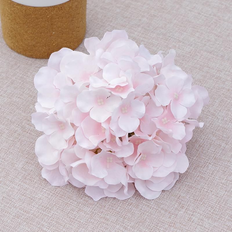 Wholesale High Quality Silk Hydrangea Flowers 17cm DIY Decorative Silk Flower Heads