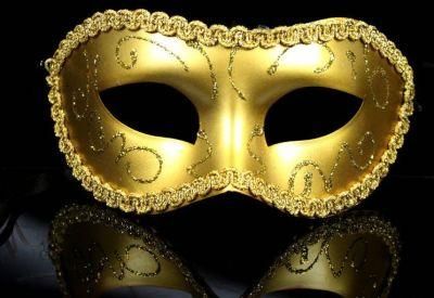 2020 Golden Christmas Masquerade Mask