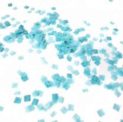 Mint White Gold Metallic Tissue Paper Shredded Circle Confetti Party Decoration