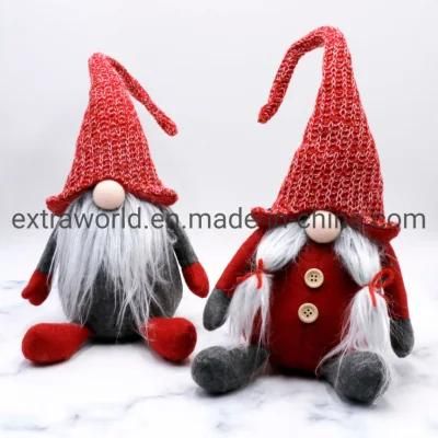 Plush Handmade Holiday Christmas Elf Goblin Perfect Home Decoration Ornaments