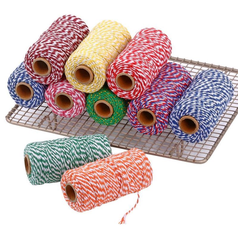 1.5mm Cotton Cord Colorful Twisted Cotton String Zongzi Wrapping for DIY Project