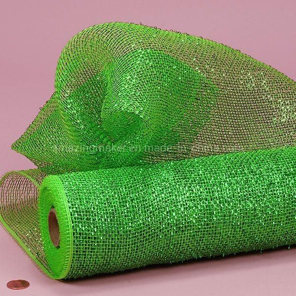 Fashion Laser Twinkle Metallic Deco Mesh for Packing