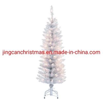 Dec. Metu Sliver Pointed PVC Christmas Tree