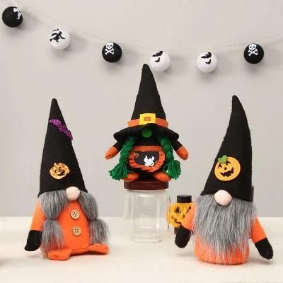 Amazon&prime;s New Halloween Decorations Ghost Festival Wizard Hat Faceless Old Man Doll Decoration Gandalf Doll