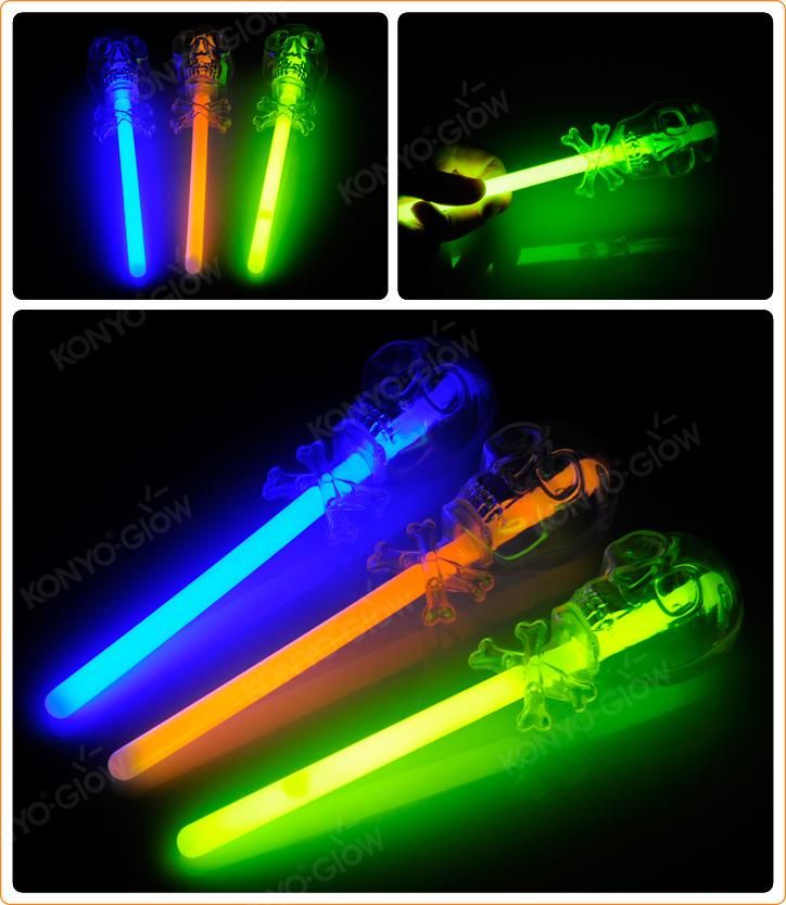 Hallween Toys Glow Skull Stick