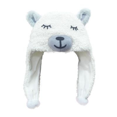 Wholesale Llama Alpaca Head Plush Warm Christmas Winter Hats Decoration Kids Animal Hat Party Supplies