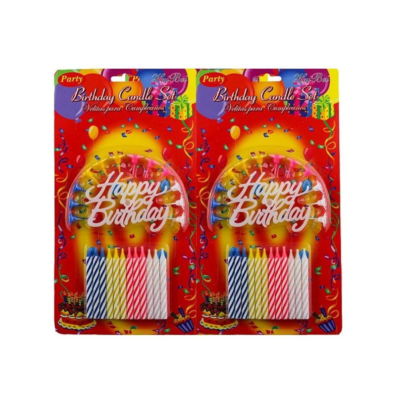 Wholesale High Quality Magical Colored Factorymaking Spiral Firework Birthday Candle