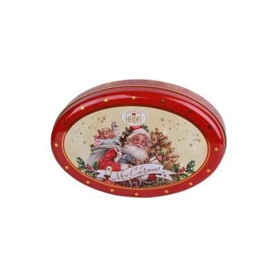 Custom Christmas Style Candy Biscuit Tin Can Tin Box Packaging Gift Metal Box