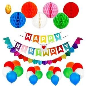 Umiss Paper Flower Wedding Christmas Birthday Party Decorations Paper Bunting