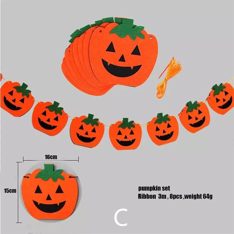 Customized Ornaments--Halloween & Christmas Felt Witch, Ghost Banner