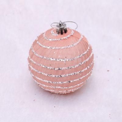 Handmade Christmas Craft Foam Pink Ball Tree Hanging Foam Ball Christmas Supplier