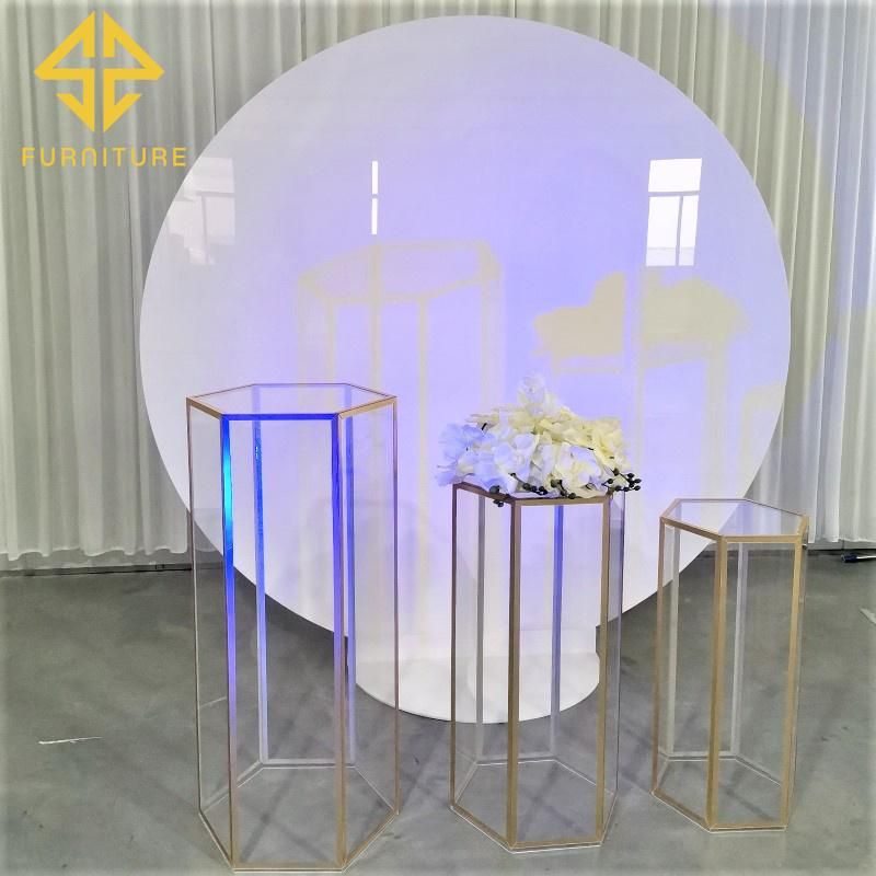 Newest Round PVC Stand Wedding Decoration Backdrop Events Party Decor Background Wall