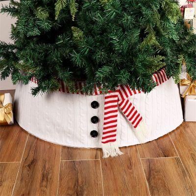 White Christmas Jacket Scarf Christmas Tree Skirt Christmas Decorations Christmas Tree Foot Girdle Christmas Tree Skirt