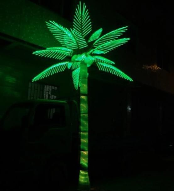 LED Lights Cherry Palm Tree White for Street Garden Decoration