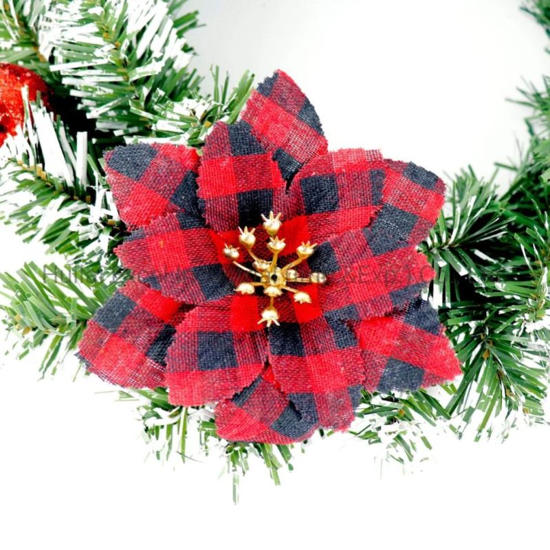 Christmas PVC Wreaths Plastic Xmas Wreaths Artificial Wreaths