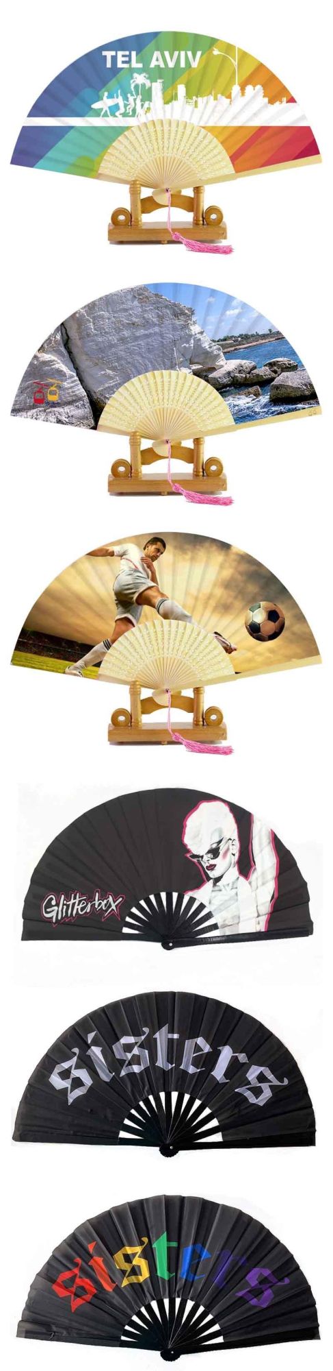 Custom Wholesale Wedding Party Hand Fan Bamboo Paper Silk Luxurious Printing Hand Held Chinese Janpanese Fan