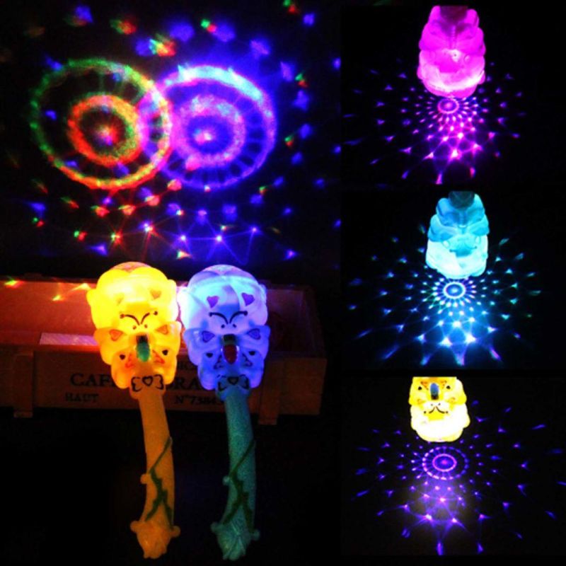 Colorful LED Magic Wand Stars Flashing Magic Stick for Kids