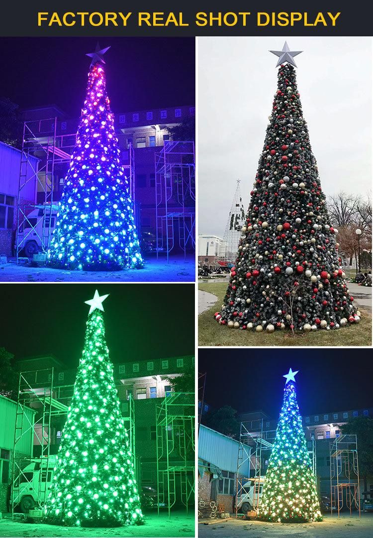 Giant Outdoor Lighting Artificial LED RGB Christmas Tree