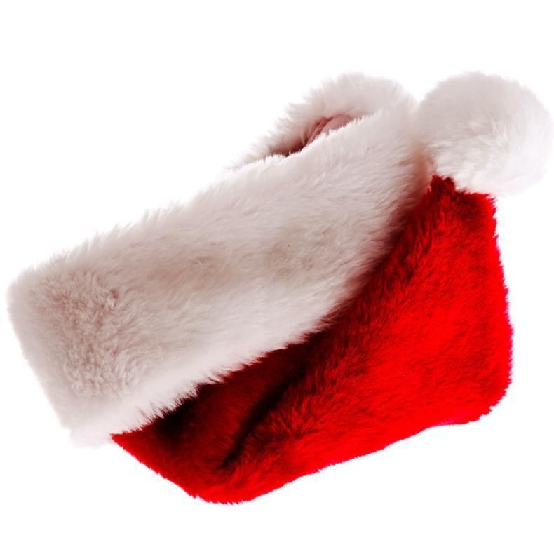 Santa Hats for Cat Dog Plush Mini Crafts Knife and High Quality Velvet Fabric Lo Socks Long Size Xmas New Year Christmas Hat