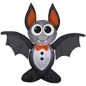 4FT Halloween Inflatable Bat Indoor Outdoor with Build-in LED Decoration