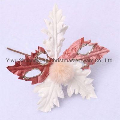 Fabric Artificial Ornaments Tree Hnaging Flower