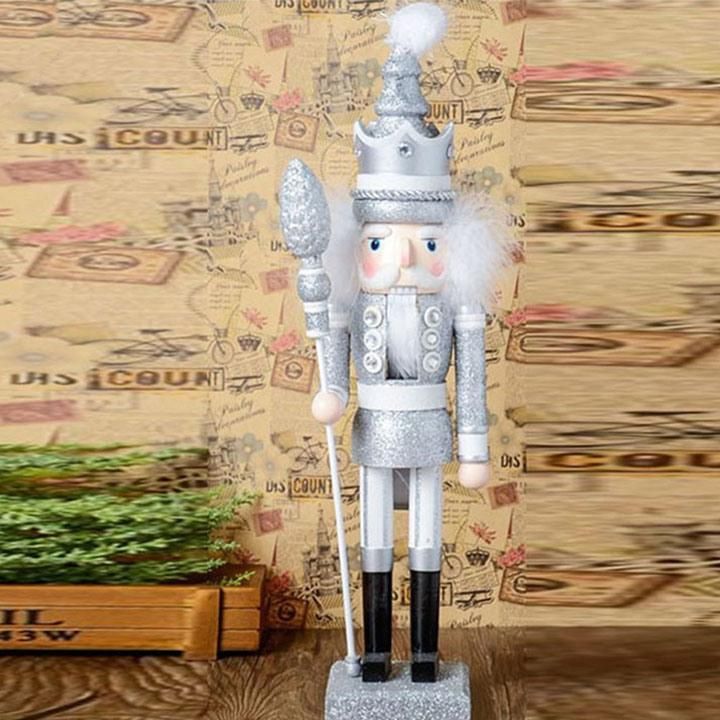 Wooden Crafts Christmas Decoration Life Size Nutcracker Statue for Children