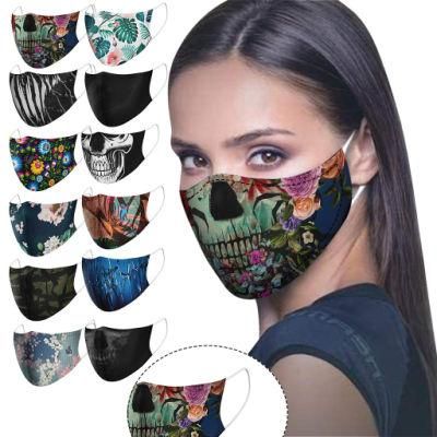 Manufacturers Custom Cotton Breathable Washable Creative Funny Halloween Theme Party Fashionable Cheap Reusable Face Mask
