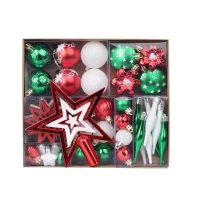 Wholesale Poupular 58PCS Per Pack Christmas Home Deco Plastic Buable Pack for Christmas Party
